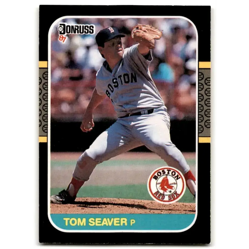 1987 Donruss #375 Tom Seaver EX Excellent Boston Red Sox Baseball Card - Baseball Card Single