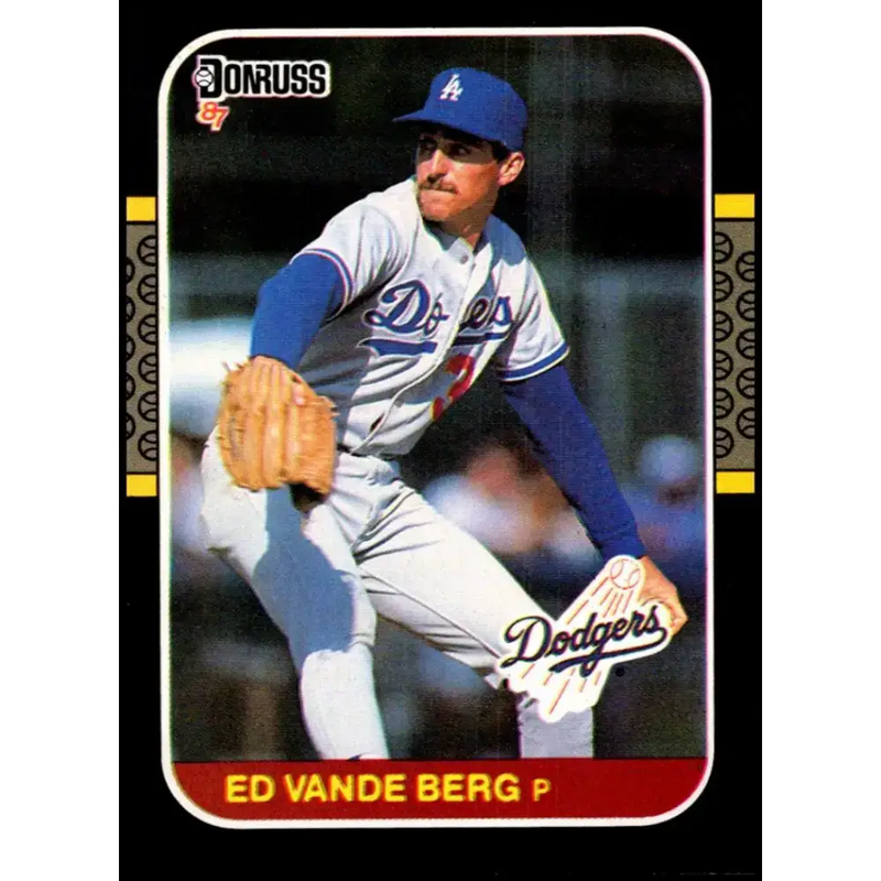 1987 Donruss #376 Ed Vande Berg EX Excellent Los Angeles Dodgers Baseball Card