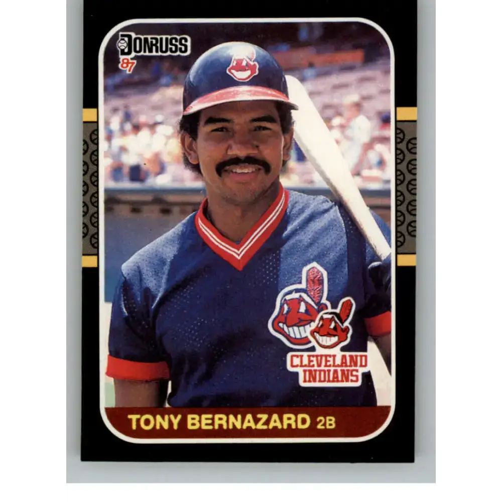 1987 Donruss #377 Tony Bernazard EX Excellent Cleveland Indians Baseball Card - Baseball Card Single