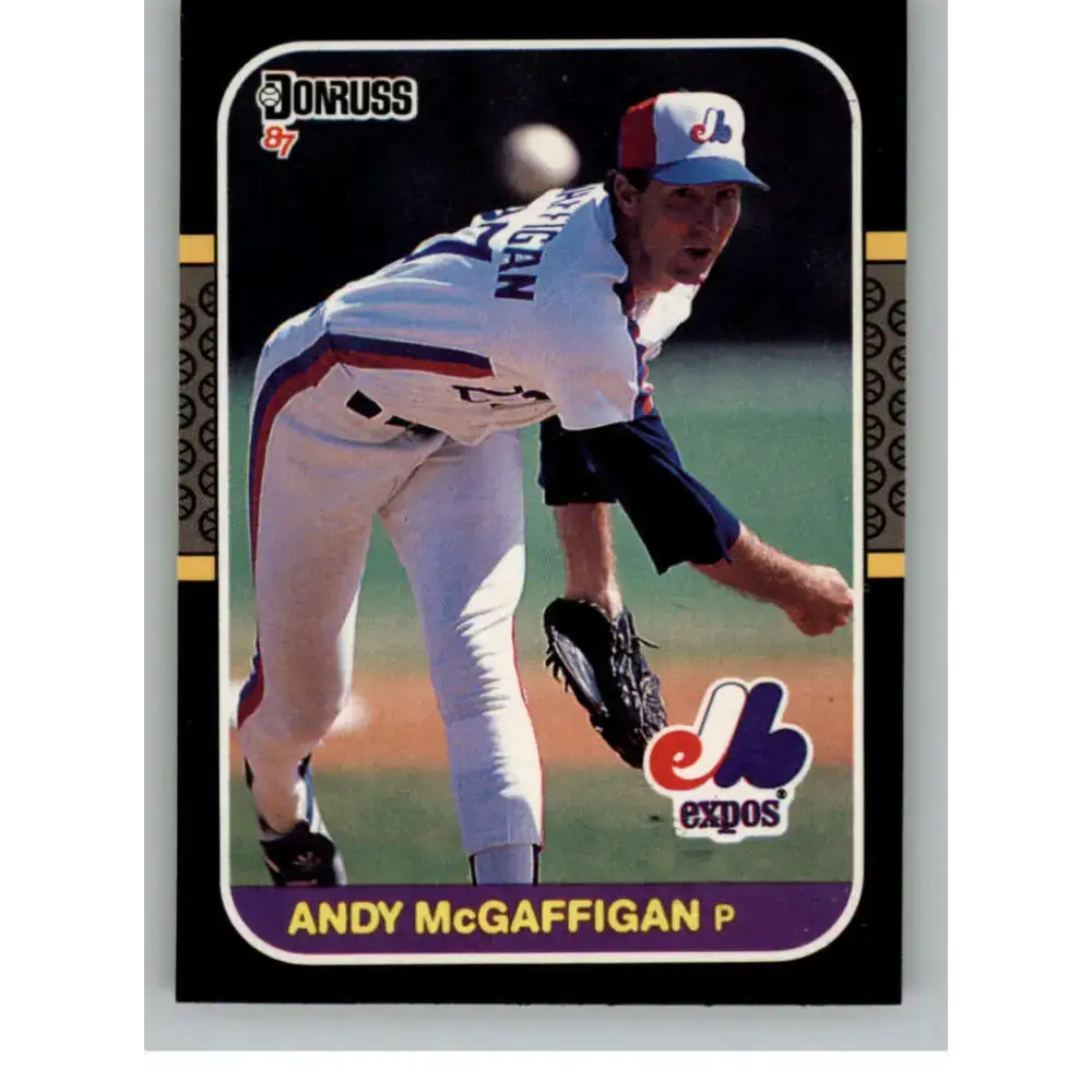 1987 Donruss #380 Andy McGaffigan EX Excellent Montreal Expos Baseball Card - Baseball Card Single