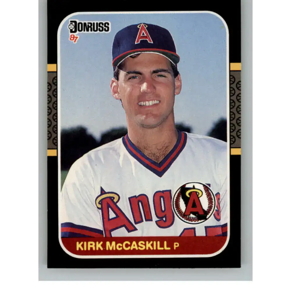 1987 Donruss #381 Kirk McCaskill EX Excellent California Angels Baseball Card - Baseball Card Single
