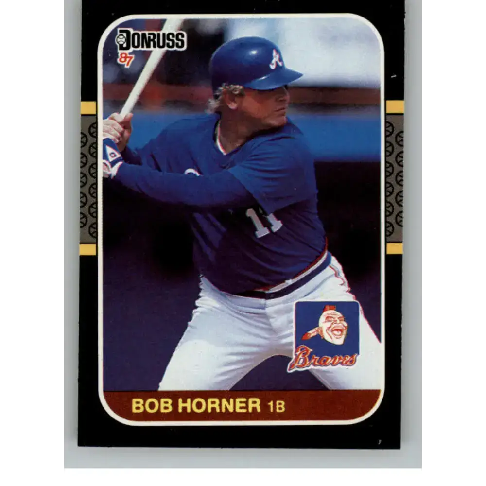 1987 Donruss #389 Bob Horner EX Excellent Atlanta Braves Baseball Card