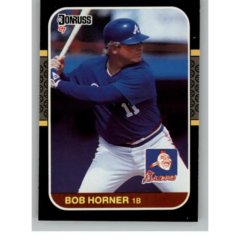 1987 Donruss #389 Bob Horner EX Excellent Atlanta Braves Baseball Card