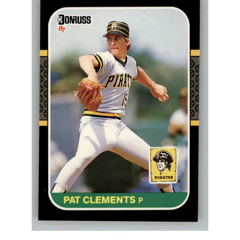 1987 Donruss #390 Pat Clements EX Excellent Pittsburgh Pirates Baseball Card - Baseball Card Single