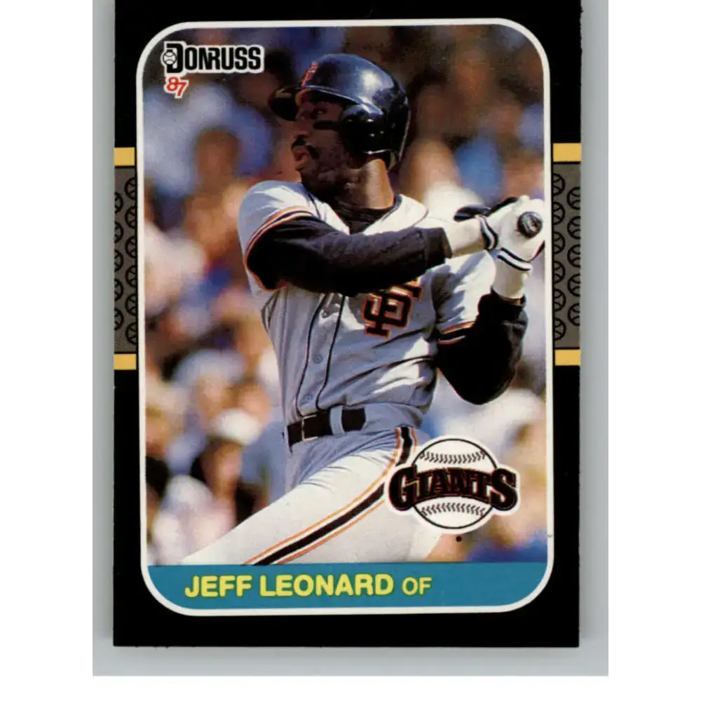 1987 Donruss #391 Jeffrey Leonard EX Excellent San Francisco Giants Baseball Card - Baseball Card Single