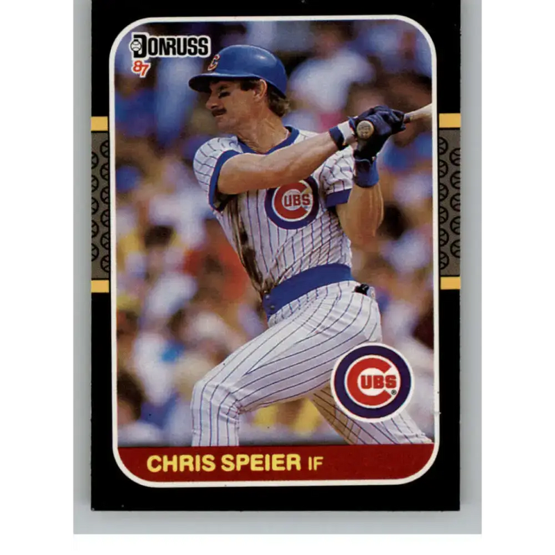 1987 Donruss #392 Chris Speier EX Excellent Chicago Cubs Baseball Card - Baseball Card Single