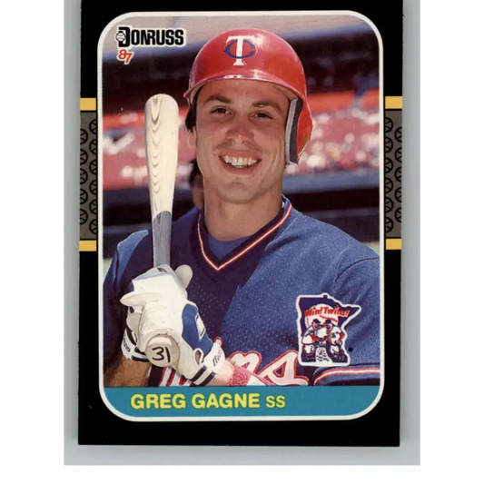 1987 Donruss #395 Greg Gagne EX Minnesota Twins Baseball Card