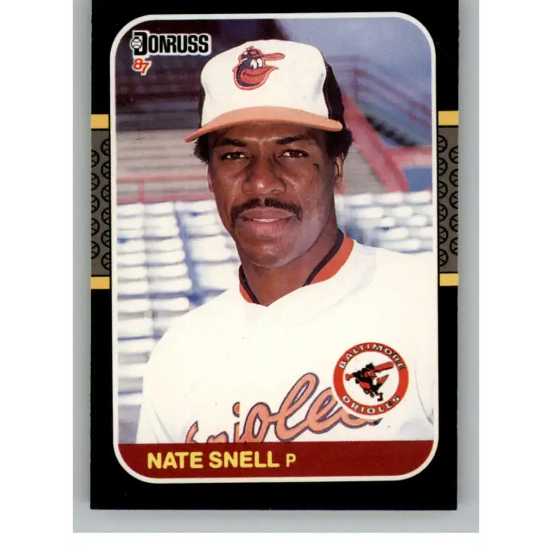 1987 Donruss #396 Nate Snell EX Excellent Baltimore Orioles Baseball Card - Baseball Card Single