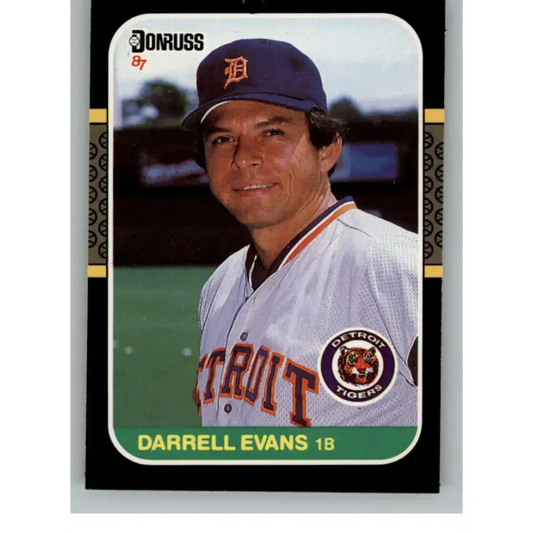 1987 Donruss #398 Darrell Evans EX Excellent Detroit Tigers Baseball Card