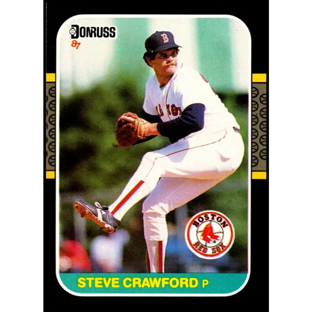 1987 Donruss #399 Steve Crawford EX Excellent Boston Red Sox Baseball Card - Baseball Card Single