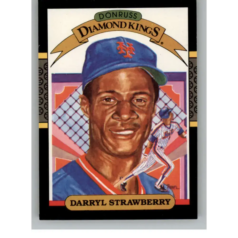 1987 Donruss #4 Darryl Strawberry EX Excellent New York Mets Baseball Card - Baseball Card Single