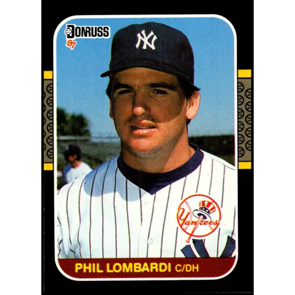 1987 Donruss #401 Phil Lombardi EX Excellent RC Rookie New York Yankees Baseball Card - Baseball Card Single