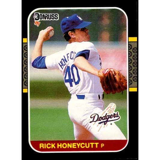 1987 Donruss #402 Rick Honeycutt EX Excellent Los Angeles Dodgers Baseball Card