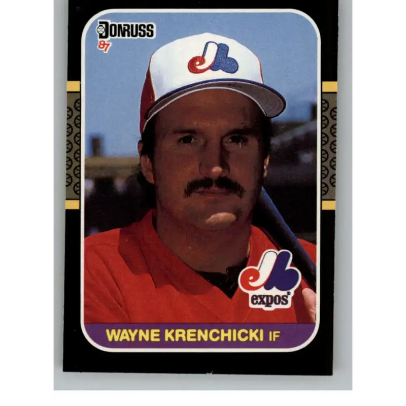 1987 Donruss #406 Wayne Krenchicki EX Excellent Montreal Expos Baseball Card - Baseball Card Single