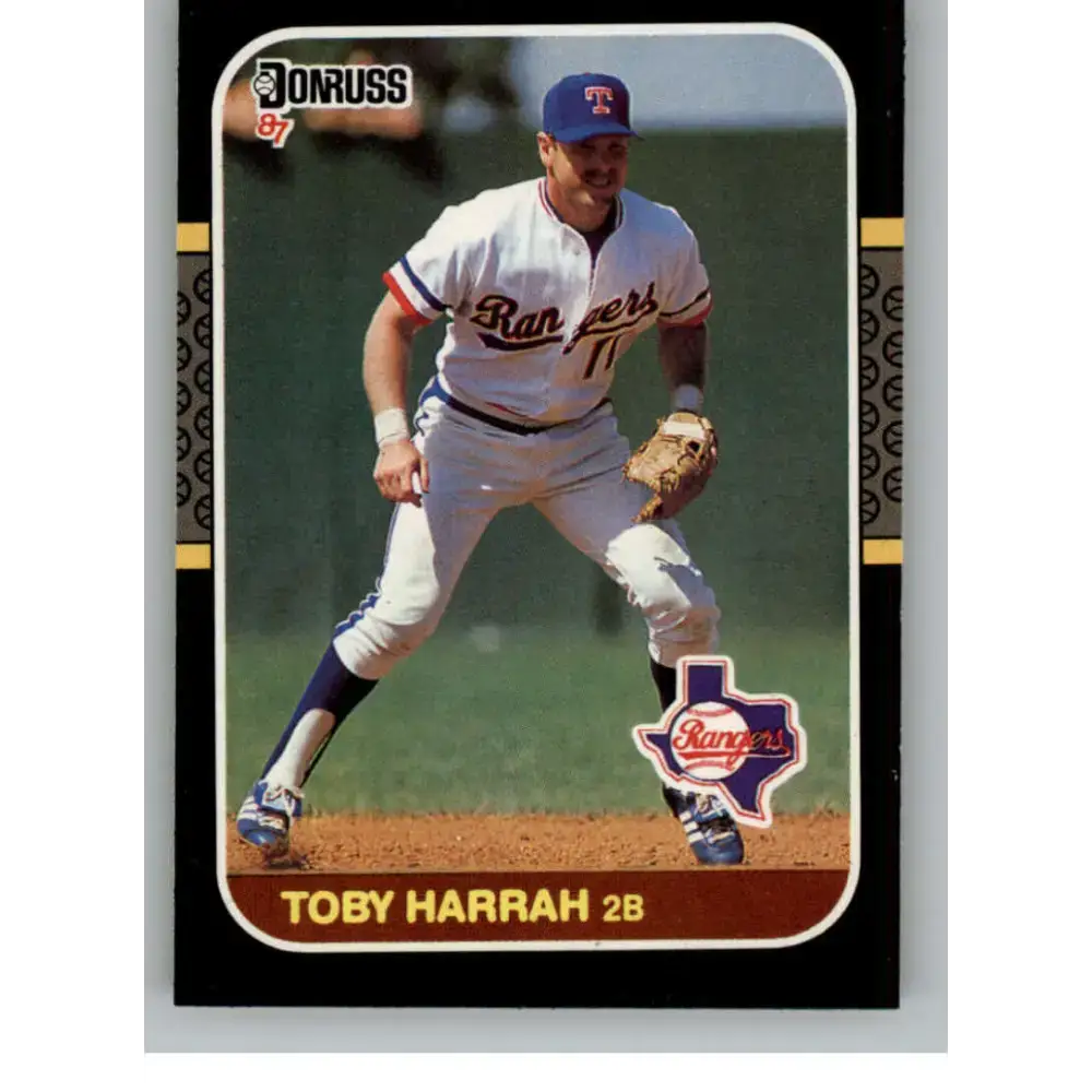 1987 Donruss #408 Toby Harrah EX Excellent Texas Rangers Baseball Card - Baseball Card Single