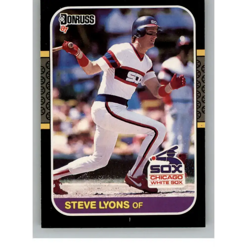 1987 Donruss #409 Steve Lyons EX Excellent Chicago White Sox Baseball Card - Baseball Card Single