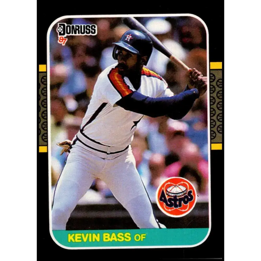 1987 Donruss #410 Kevin Bass EX Excellent Houston Astros Baseball Card