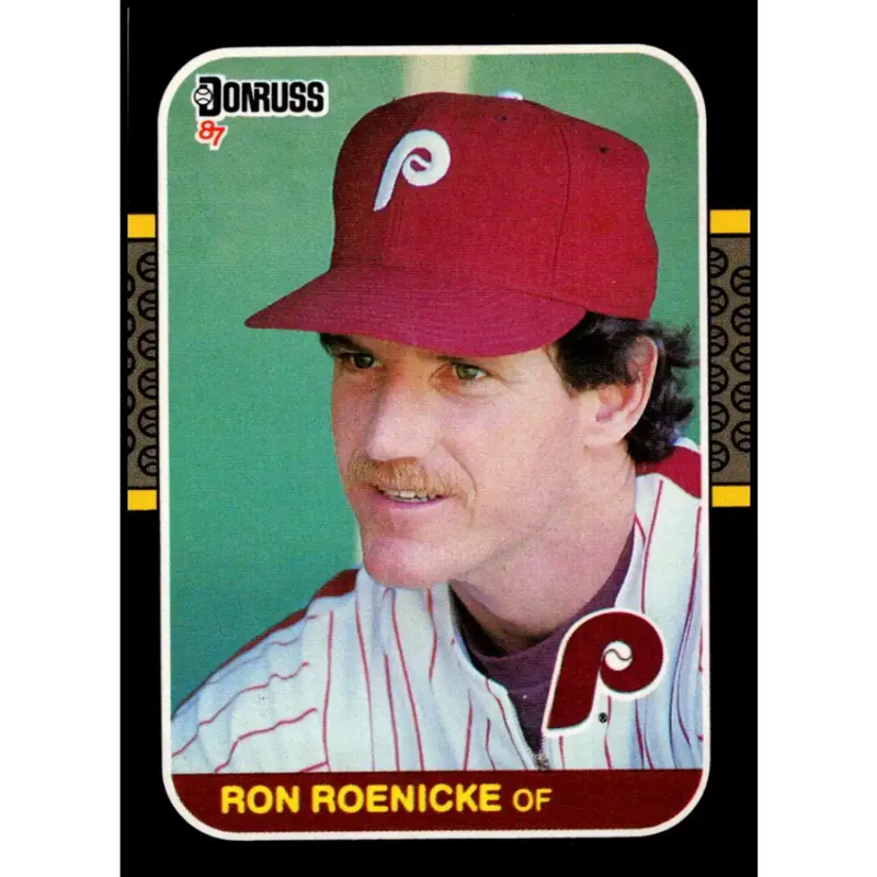 1987 Donruss #412 Ron Roenicke EX Excellent Philadelphia Phillies Baseball Card - Baseball Card Single