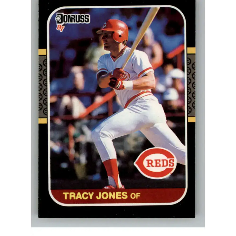 1987 Donruss #413 Tracy Jones EX Excellent RC Rookie Cincinnati Reds Baseball Card - Baseball Card Single