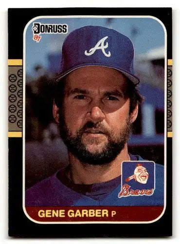 Gene Garber Atlanta Braves baseball card with original gloss from 1987 Donruss