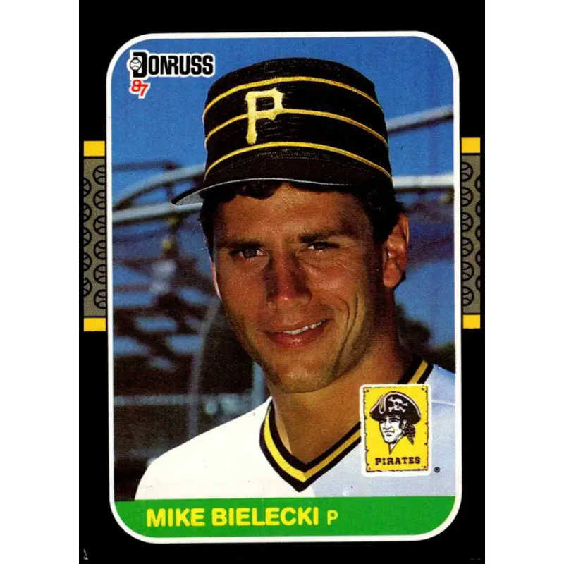 1987 Donruss #415 Mike Bielecki EX Excellent Pittsburgh Pirates Baseball Card - Baseball Card Single