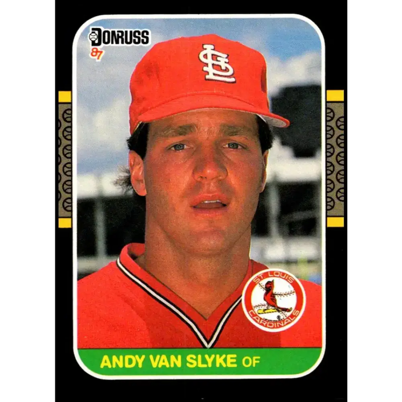 1987 Donruss #417 Andy Van Slyke EX Excellent St. Louis Cardinals Baseball Card - Baseball Card Single