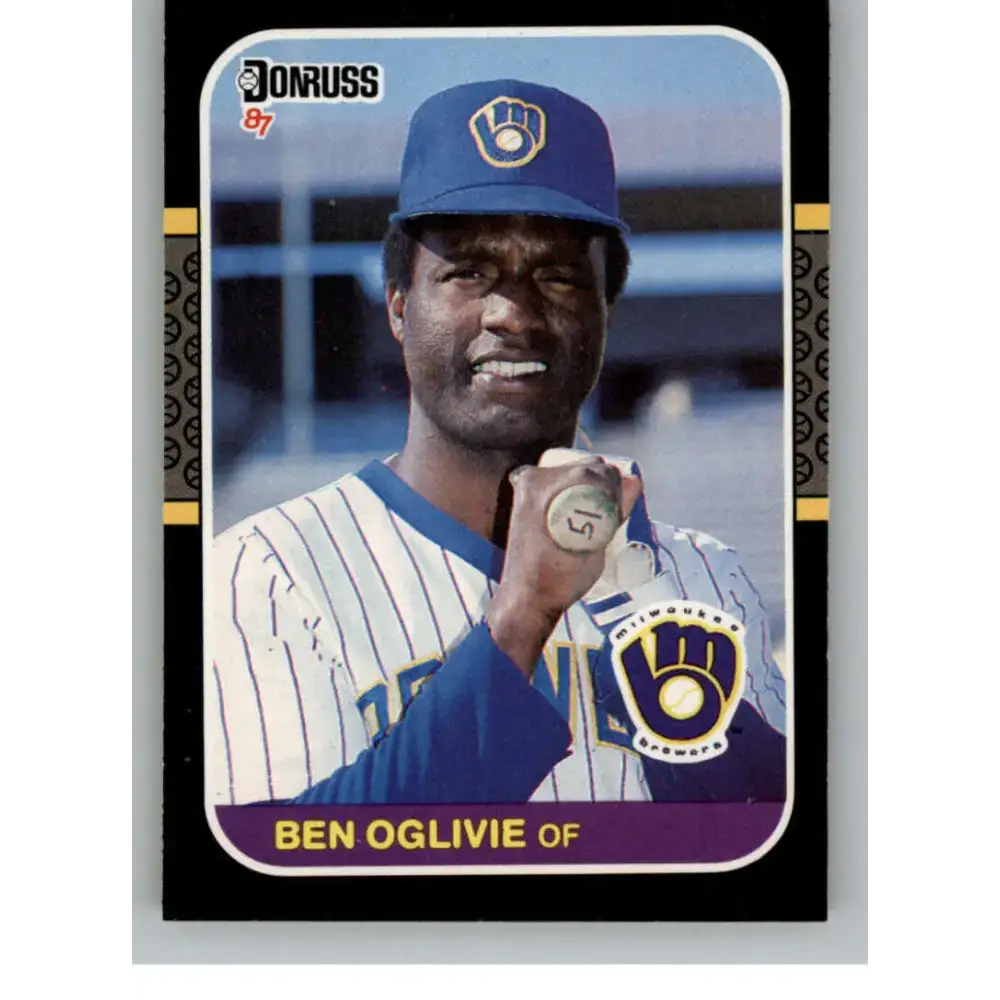1987 Donruss #419 Ben Oglivie EX Excellent Milwaukee Brewers Baseball Card