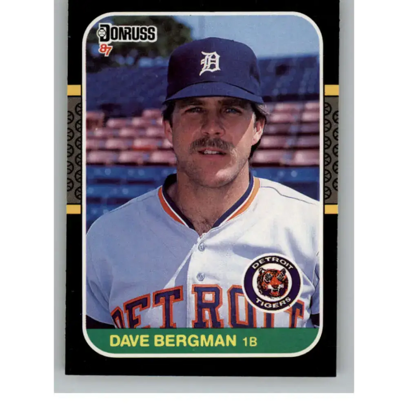 1987 Donruss #420 Dave Bergman EX Excellent Detroit Tigers Baseball Card - Baseball Card Single