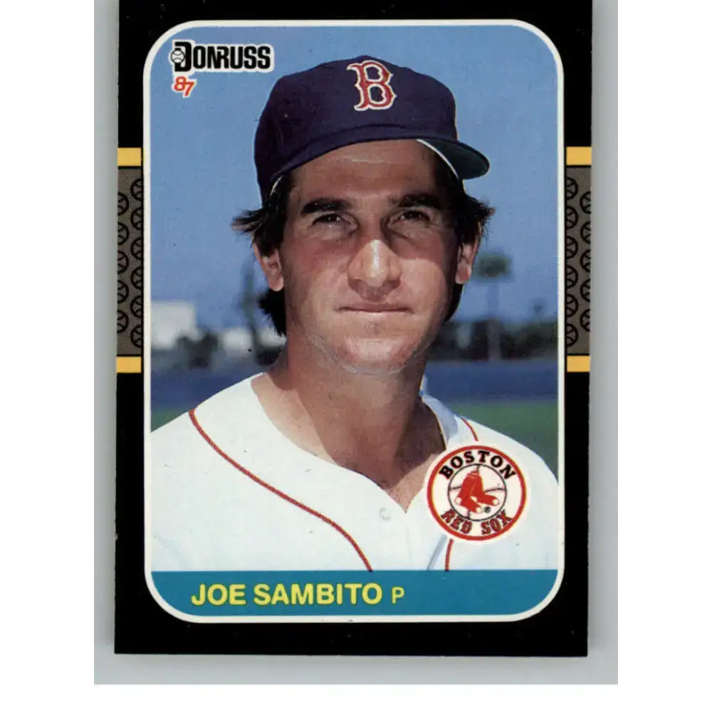 1987 Donruss #421 Joe Sambito EX Excellent Boston Red Sox Baseball Card - Baseball Card Single