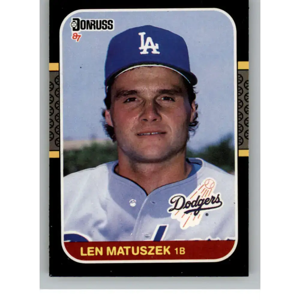 1987 Donruss #423 Len Matuszek EX Excellent Los Angeles Dodgers Baseball Card - Baseball Card Single