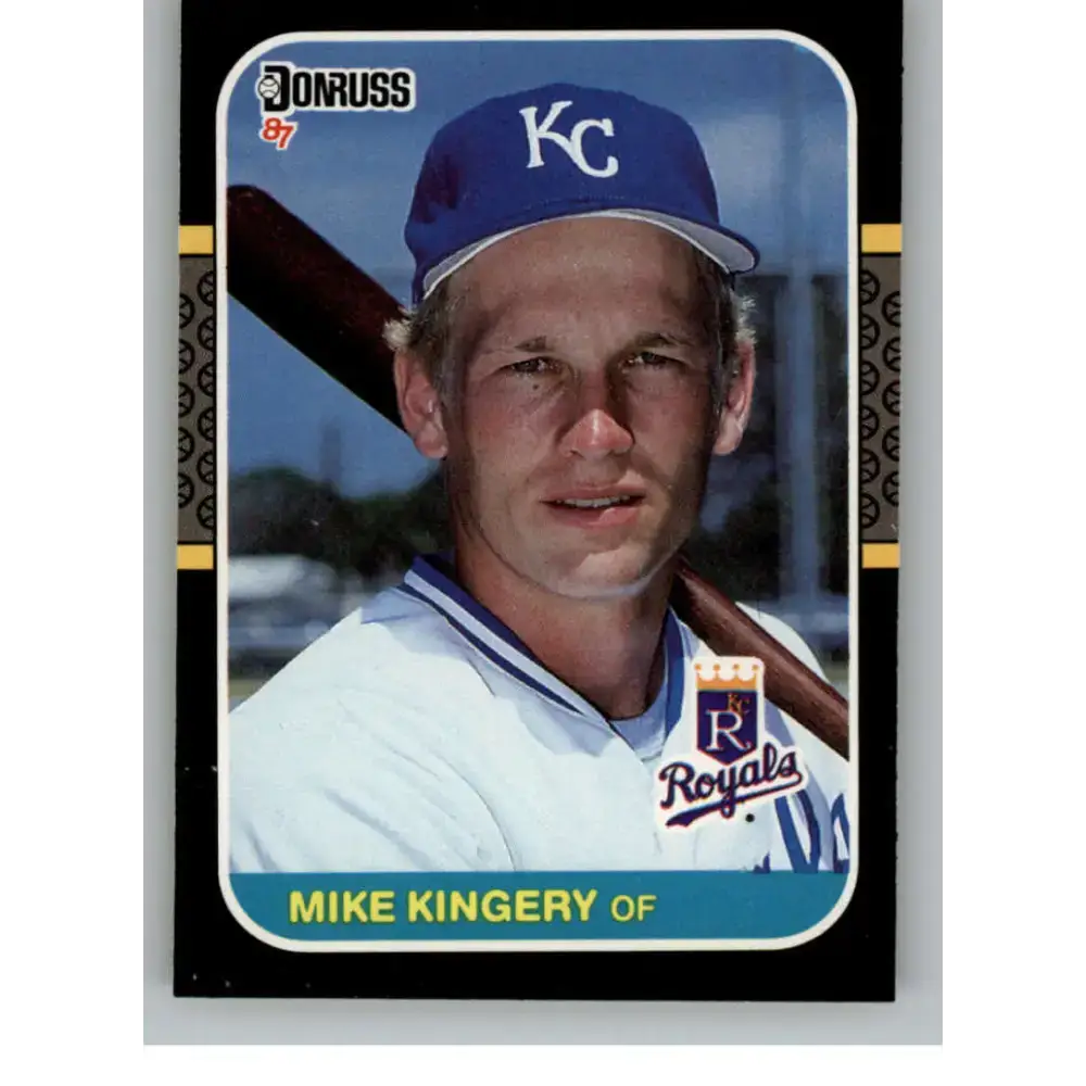 1987 Donruss #424 Mike Kingery EX Excellent RC Rookie Kansas City Royals Baseball Card - Baseball Card Single