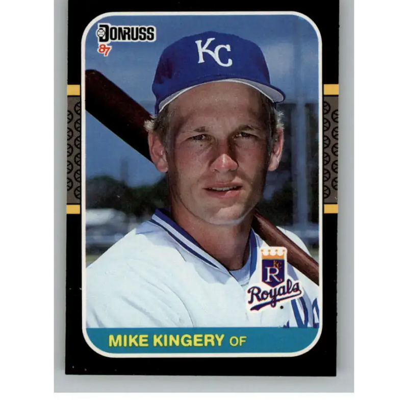 1987 Donruss #424 Mike Kingery EX Excellent RC Rookie Kansas City Royals Baseball Card - Baseball Card Single