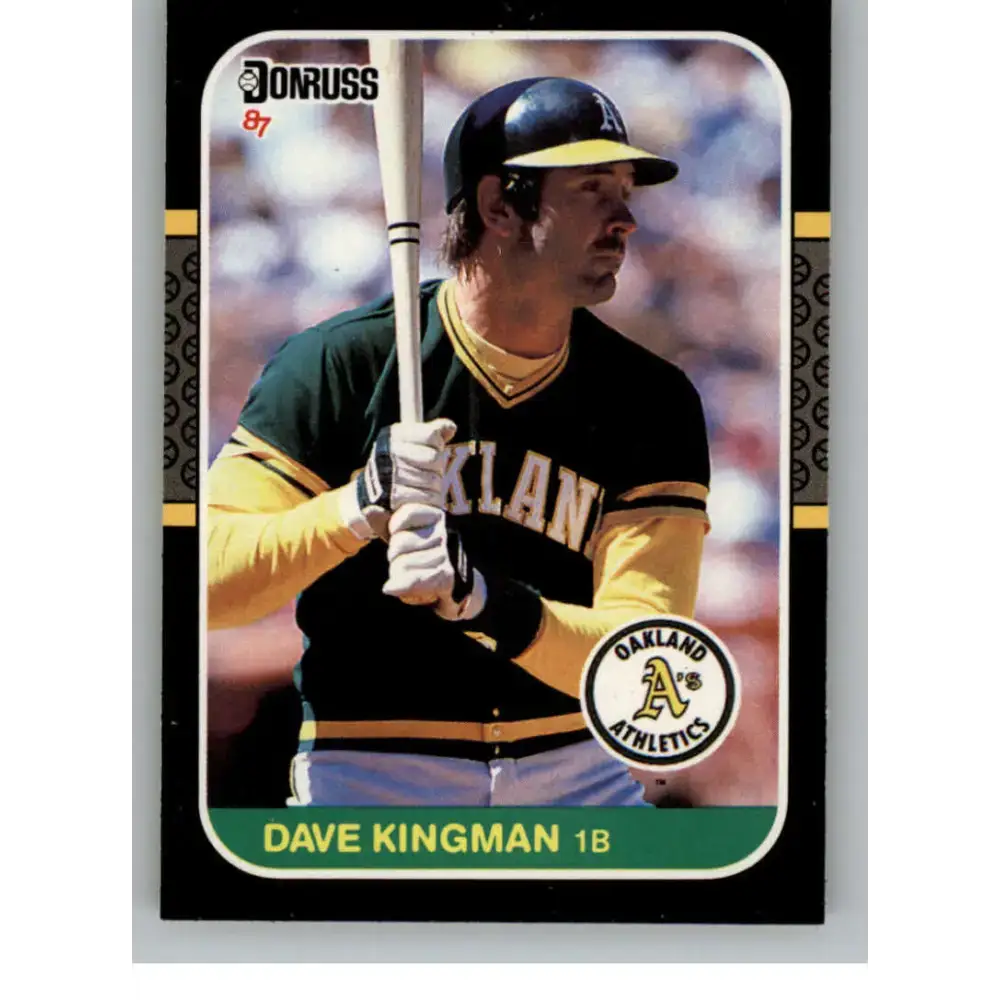 1987 Donruss #425 Dave Kingman EX Excellent Oakland Athletics Baseball Card - Baseball Card Single