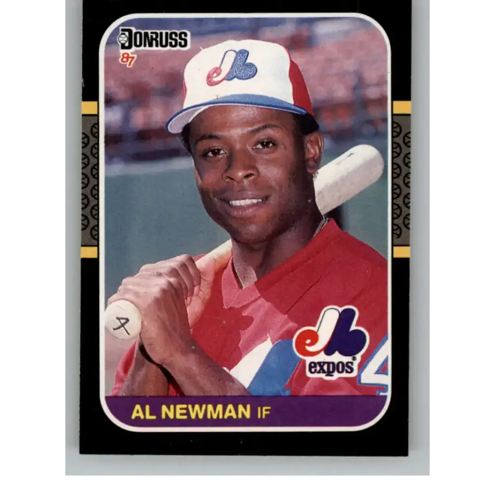 1987 Donruss #426 Al Newman EX Excellent RC Rookie Montreal Expos Baseball Card - Baseball Card Single