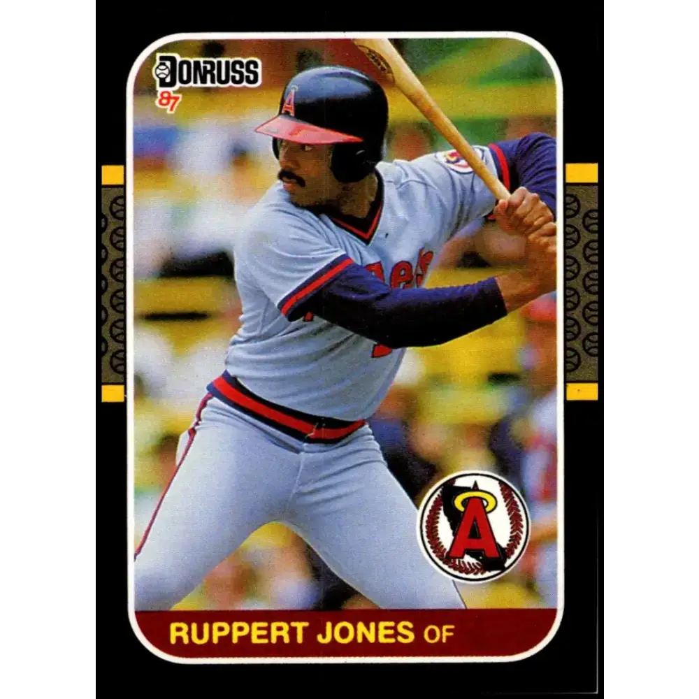 1987 Donruss #428 Ruppert Jones EX Excellent California Angels Baseball Card - Baseball Card Single