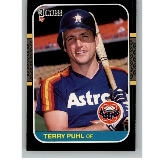 1987 Donruss #431 Terry Puhl EX Excellent Houston Astros Baseball Card