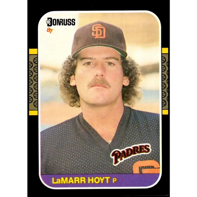 1987 Donruss #434 LaMarr Hoyt EX Excellent San Diego Padres Baseball Card - Baseball Card Single