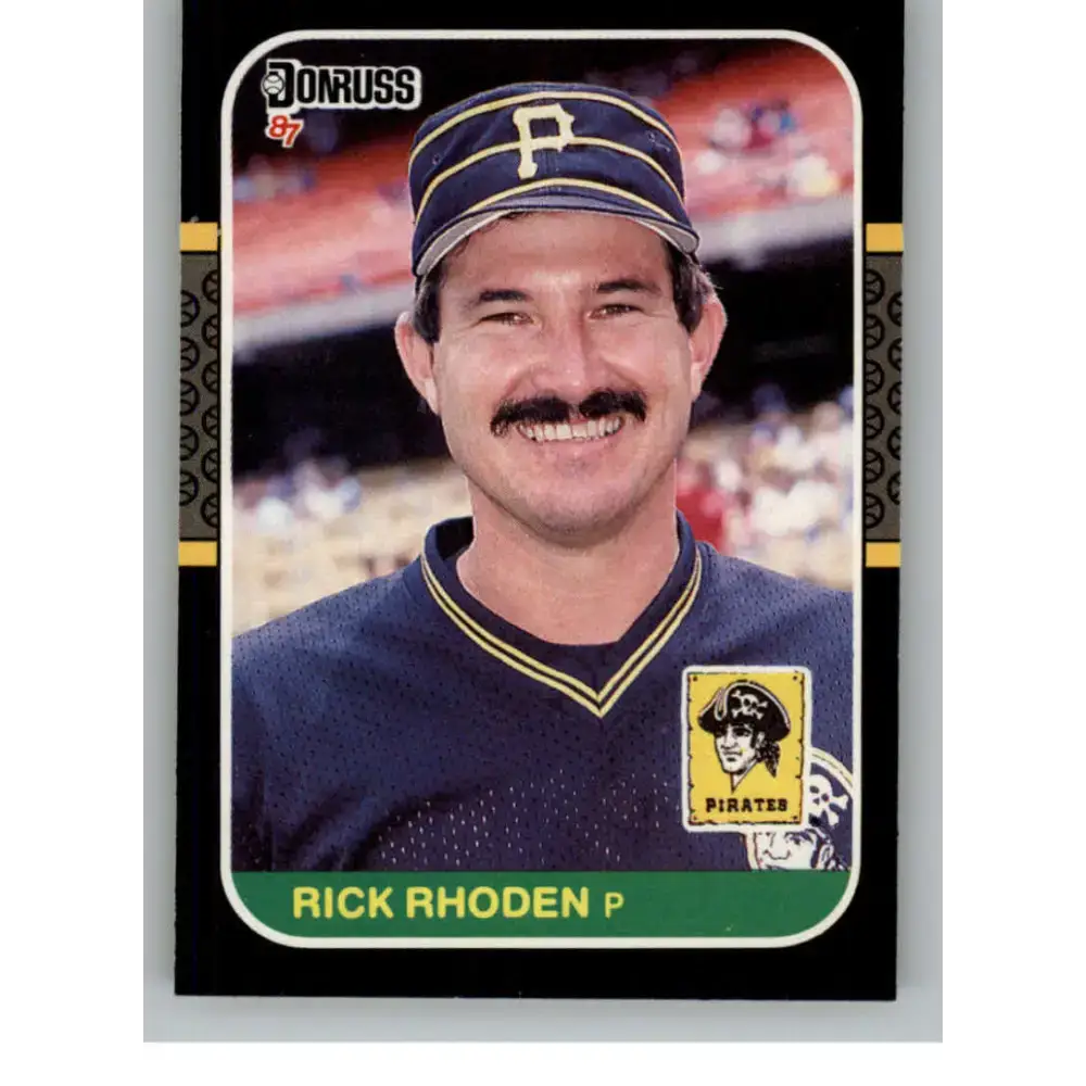 1987 Donruss #435 Rick Rhoden EX Excellent Pittsburgh Pirates Baseball Card - Baseball Card Single