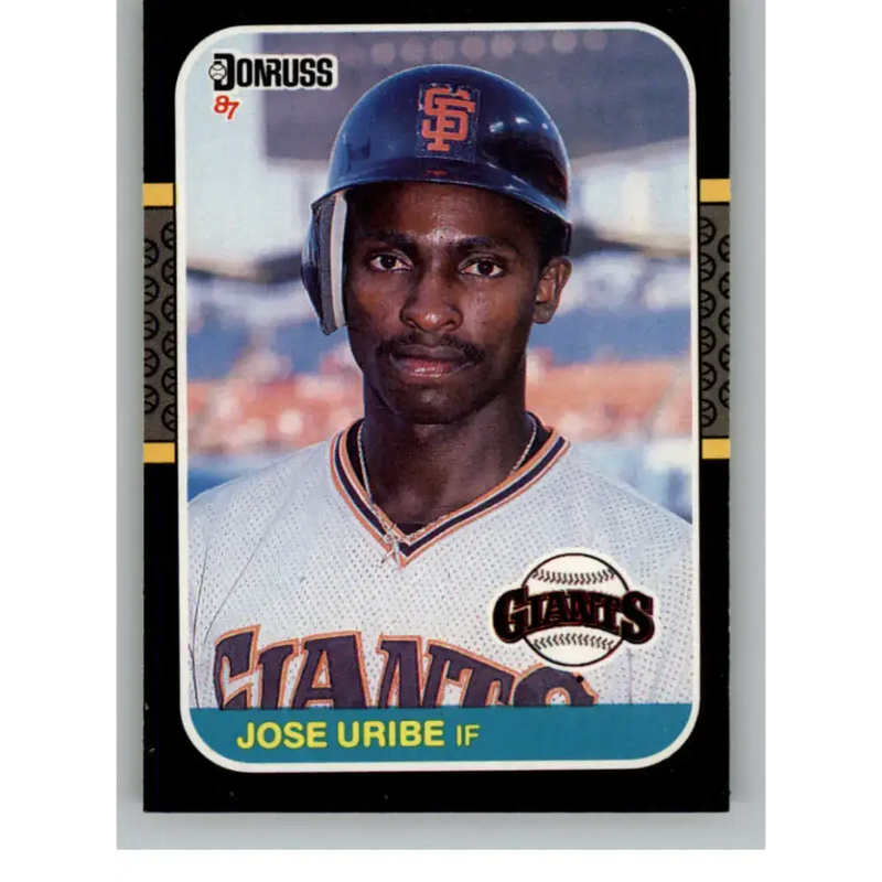 1987 Donruss #436 Jose Uribe EX Excellent San Francisco Giants Baseball Card - Baseball Card Single