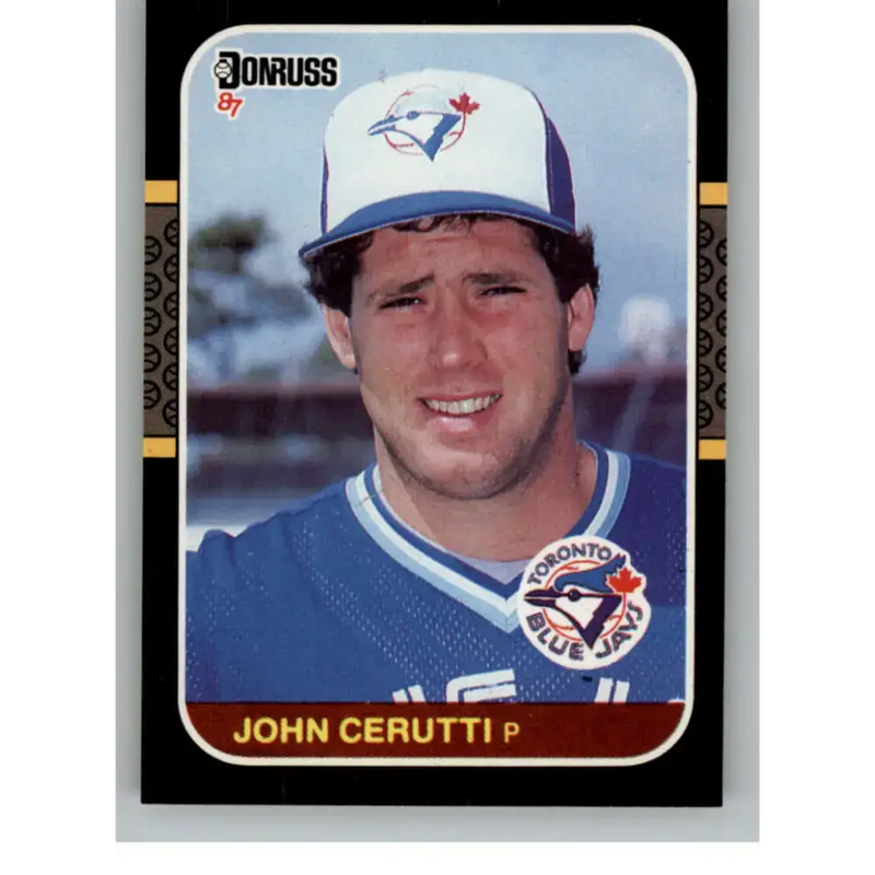 1987 Donruss #442 John Cerutti EX RC Rookie Toronto Blue Jays Baseball Card - Baseball Card Single