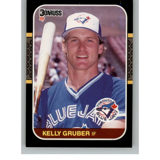 1987 Donruss #444 Kelly Gruber EX Excellent Toronto Blue Jays Baseball Card