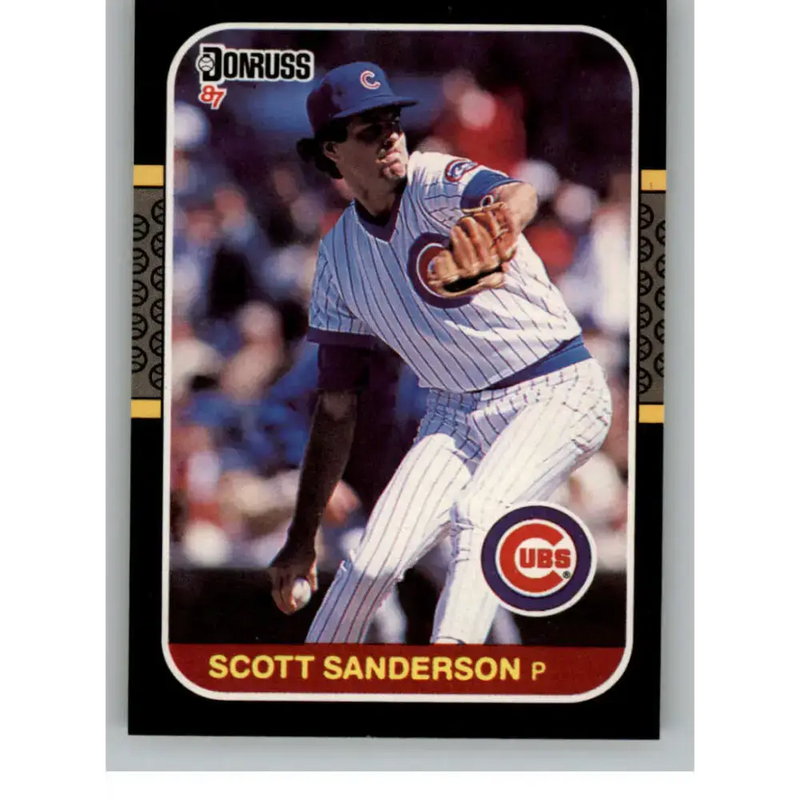 1987 Donruss #447 Scott Sanderson EX Excellent Chicago Cubs Baseball Card - Baseball Card Single