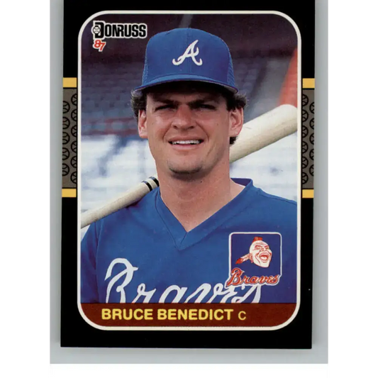 1987 Donruss #448 Bruce Benedict EX Excellent Atlanta Braves Baseball Card