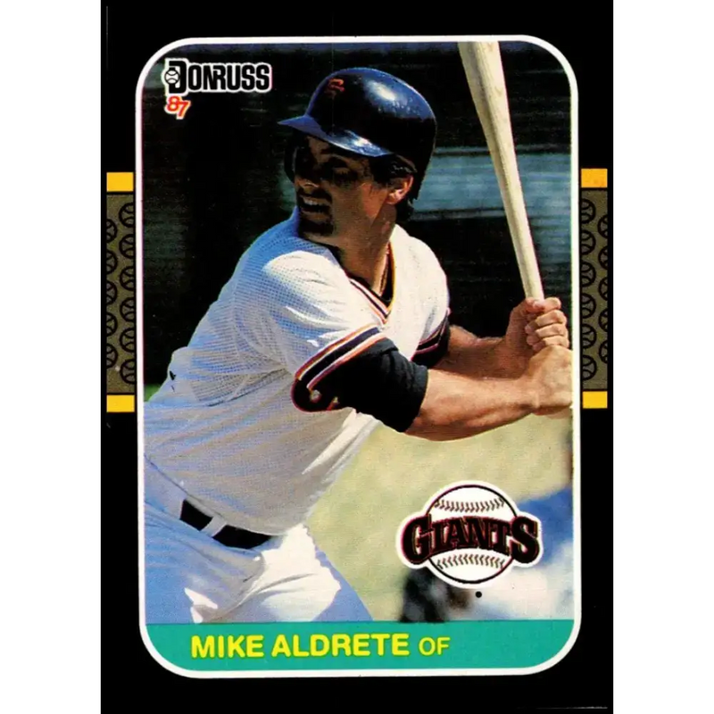 1987 Donruss #450 Mike Aldrete EX Excellent RC Rookie San Francisco Giants Baseball Card - Baseball Card Single