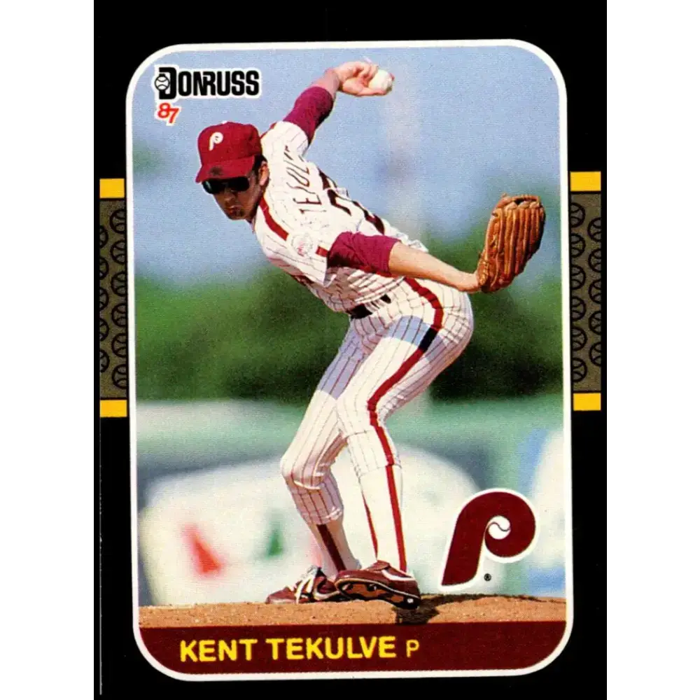1987 Donruss #453 Kent Tekulve EX Excellent Philadelphia Phillies Baseball Card - Baseball Card Single