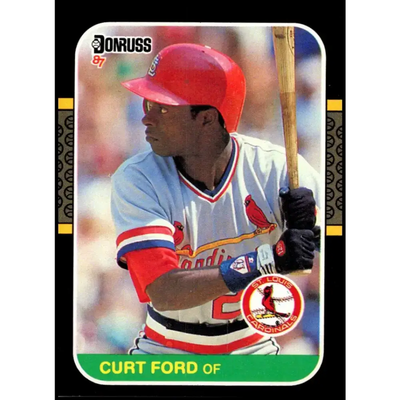 1987 Donruss #454 Curt Ford EX Excellent St. Louis Cardinals Baseball Card - Baseball Card Single
