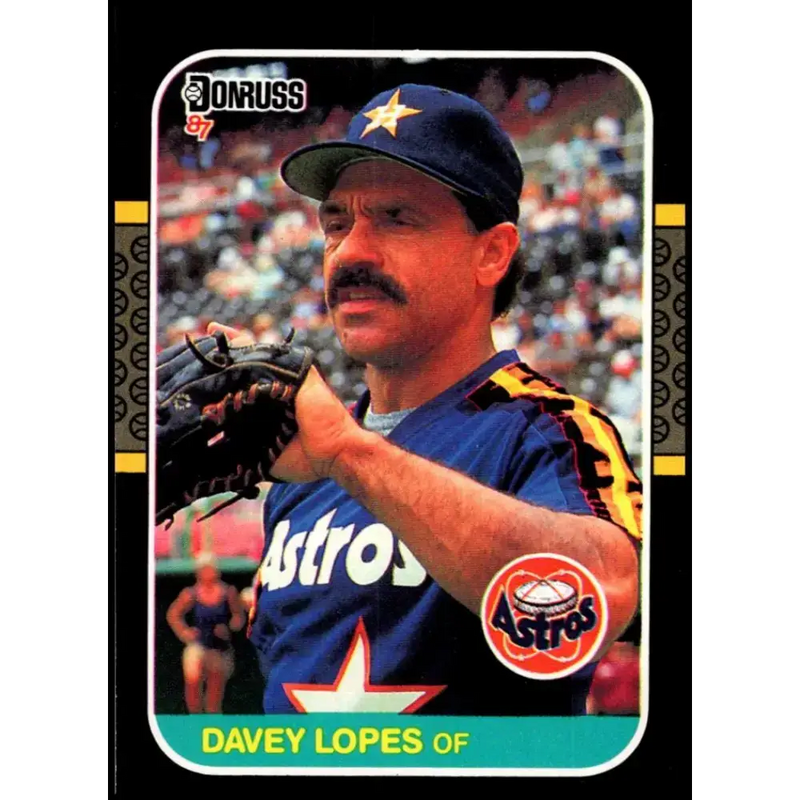 1987 Donruss #455 Davey Lopes EX Excellent Houston Astros Baseball Card - Baseball Card Single