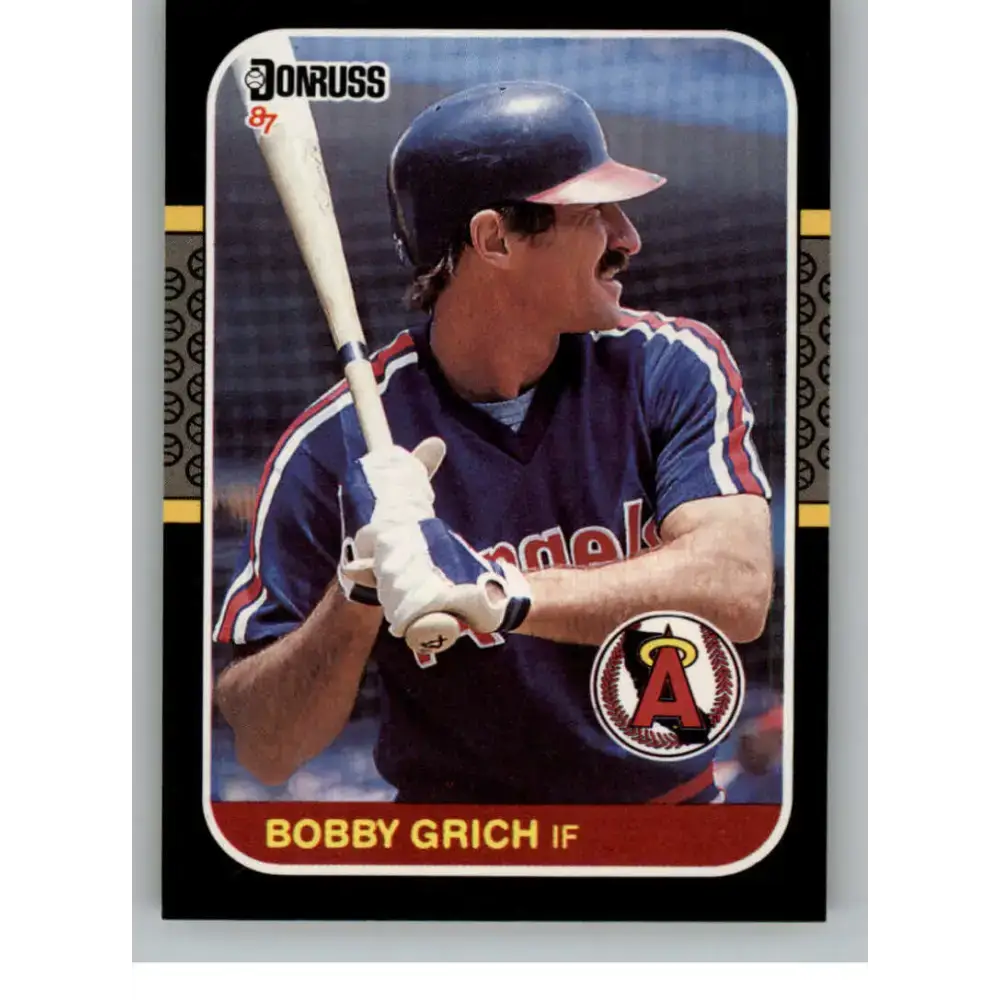1987 Donruss #456 Bobby Grich EX Excellent California Angels Baseball Card - Baseball Card Single