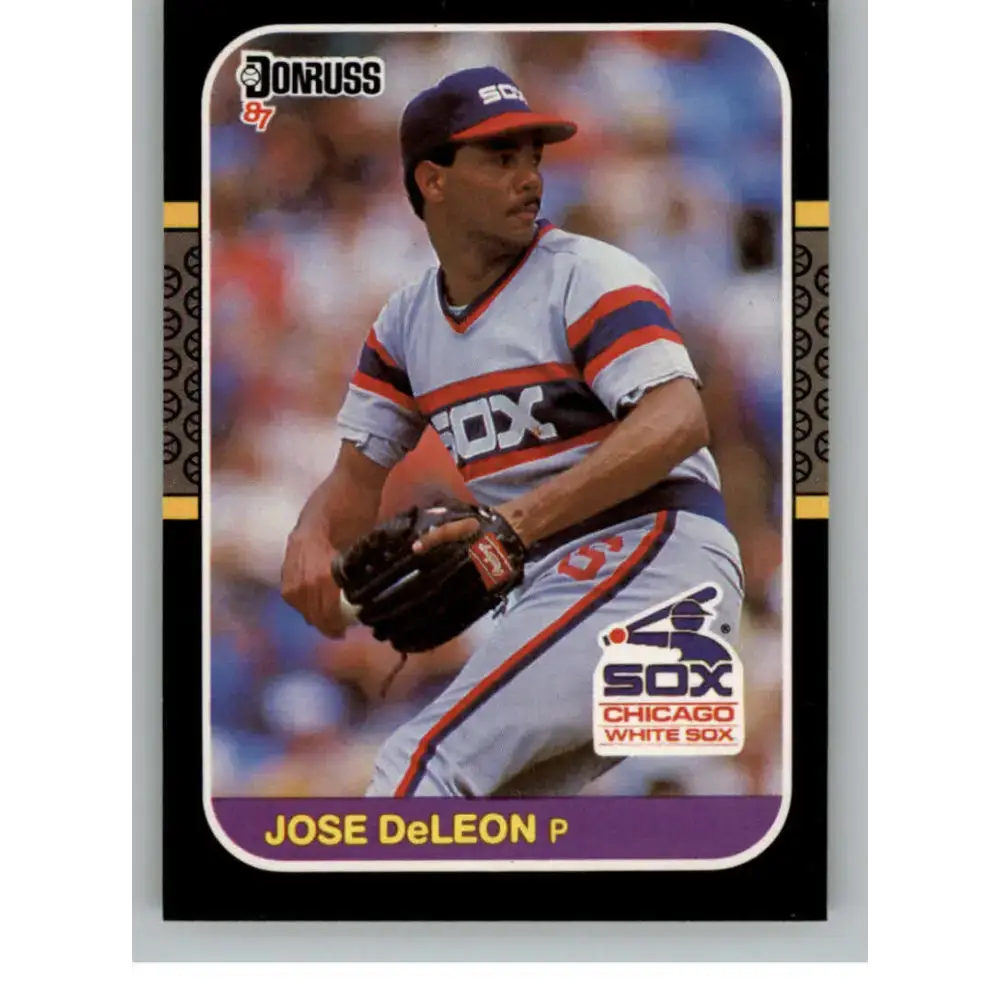 1987 Donruss #457 Jose DeLeon EX Excellent Chicago White Sox Baseball Card - Baseball Card Single