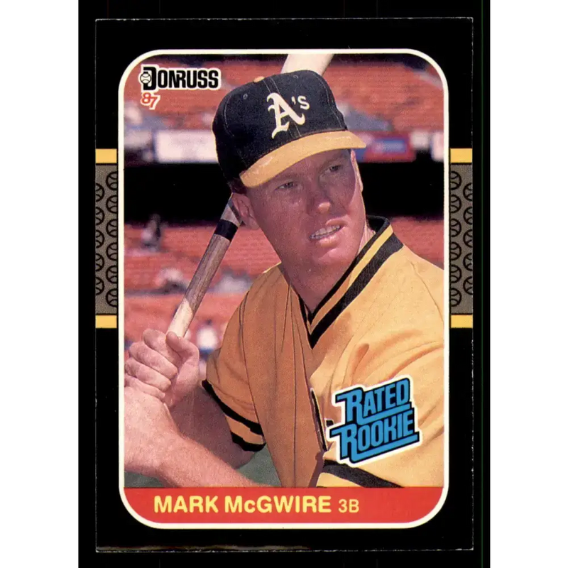 1987 Donruss #46 Mark McGwire EX Excellent Oakland Athletics Baseball Card - Baseball Card Single